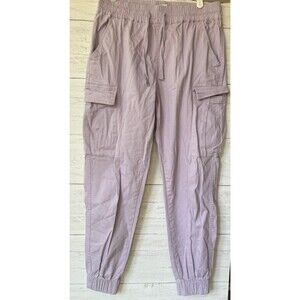 Refuge Jogger Women Size Large Relaxed Joggers Drawstring Light Purple